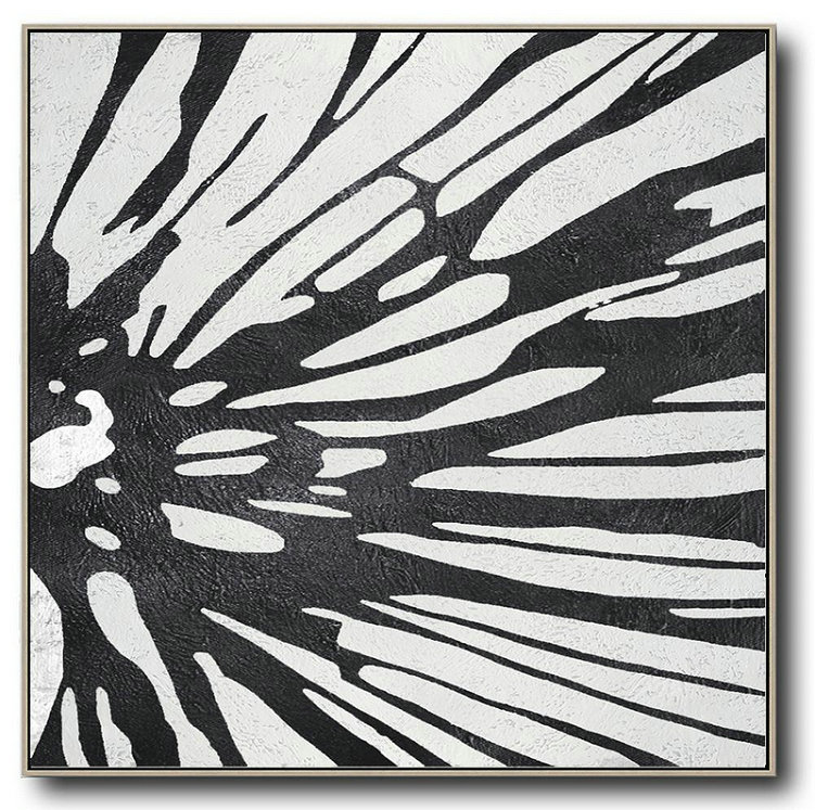 Acrylic Painting Canvas Art,Oversized Minimal Painting On Canvas - Hand-Painted Contemporary Art